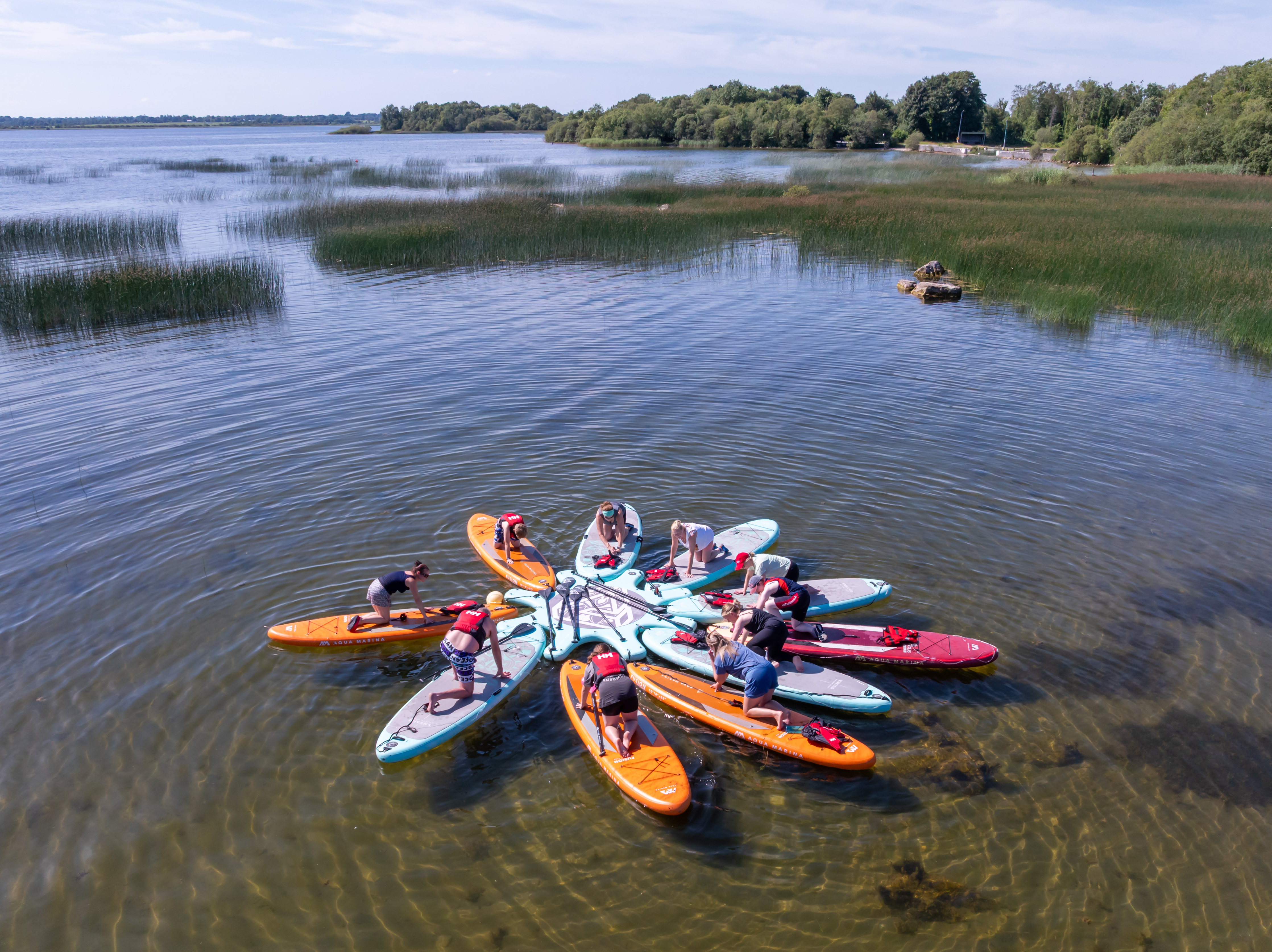 Stand Up Paddle Boarding on Lough Ennell